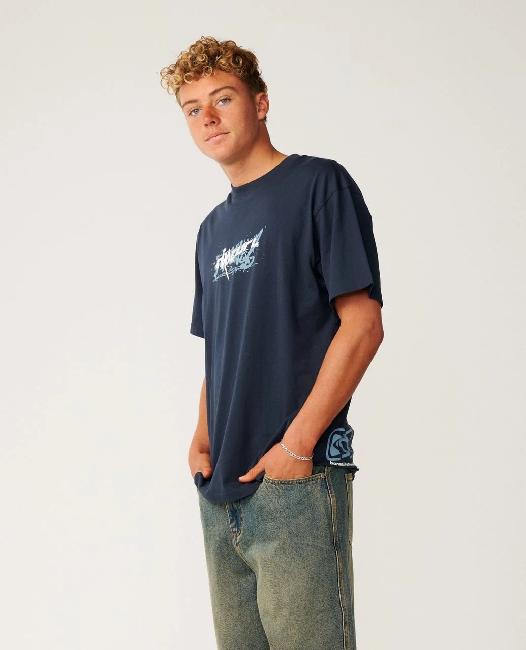 ARCHIVE MASHUP TEE -Rip Curl130MTE-DARK NAVY-XS