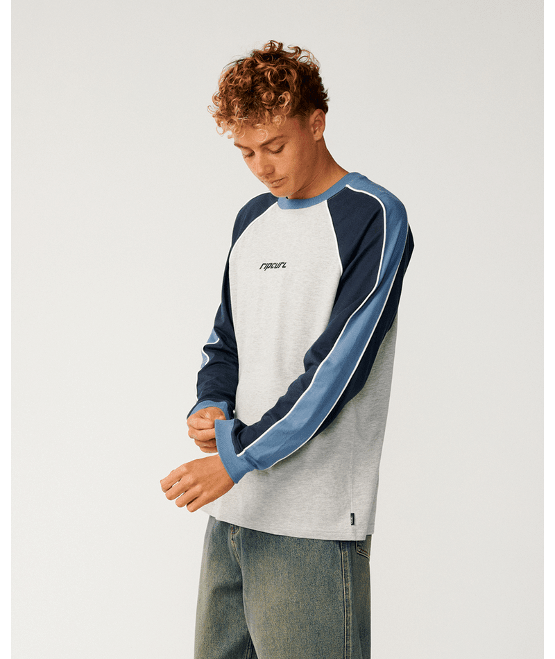 ARCHIVE SANDMAN PANEL LS TEE -Rip Curl13CMTE-GREY MARLE-S