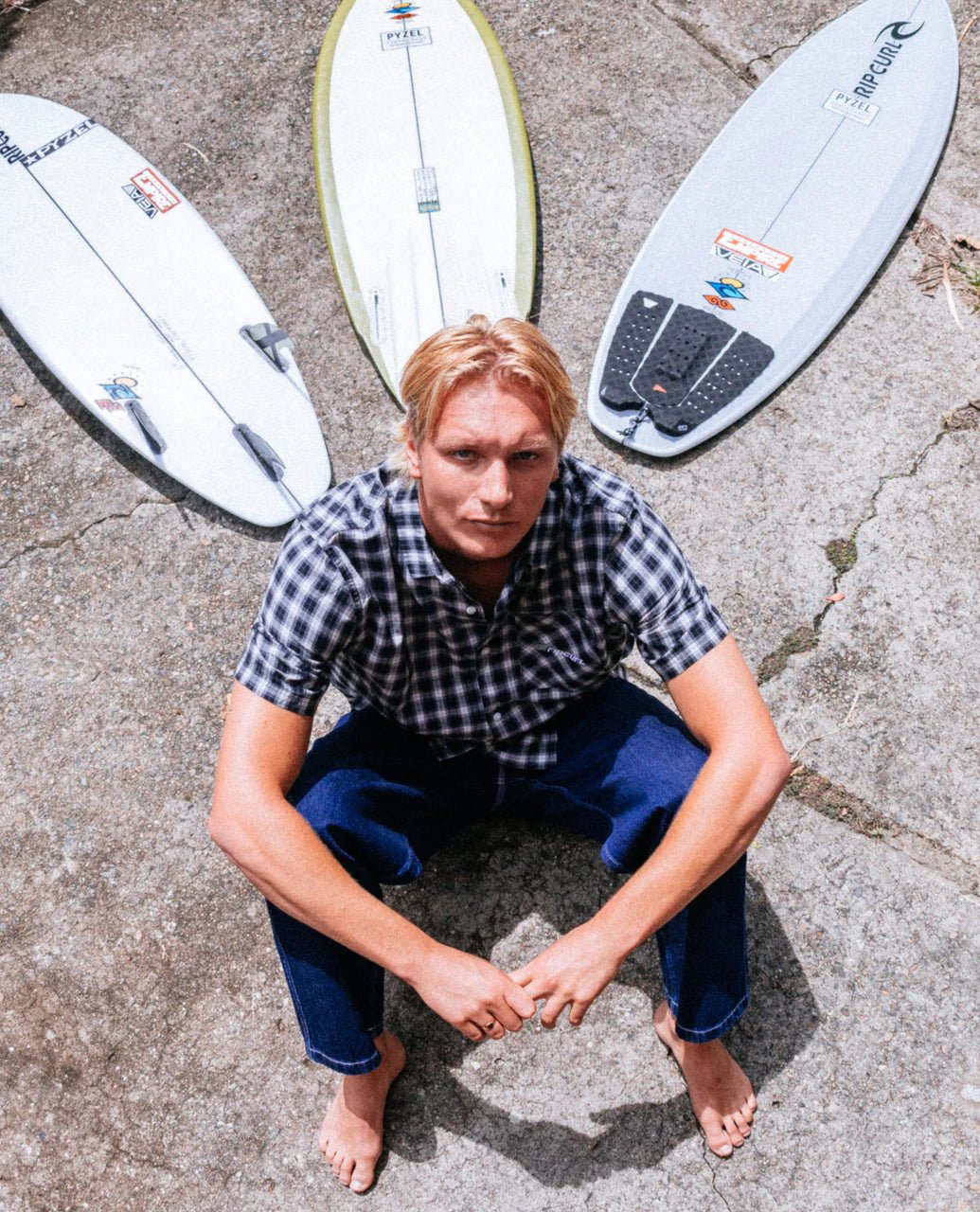 ARCHIVE SCRIPT PLAID S/S SHIRT - Rip Curl05VMSH-BLACK-M