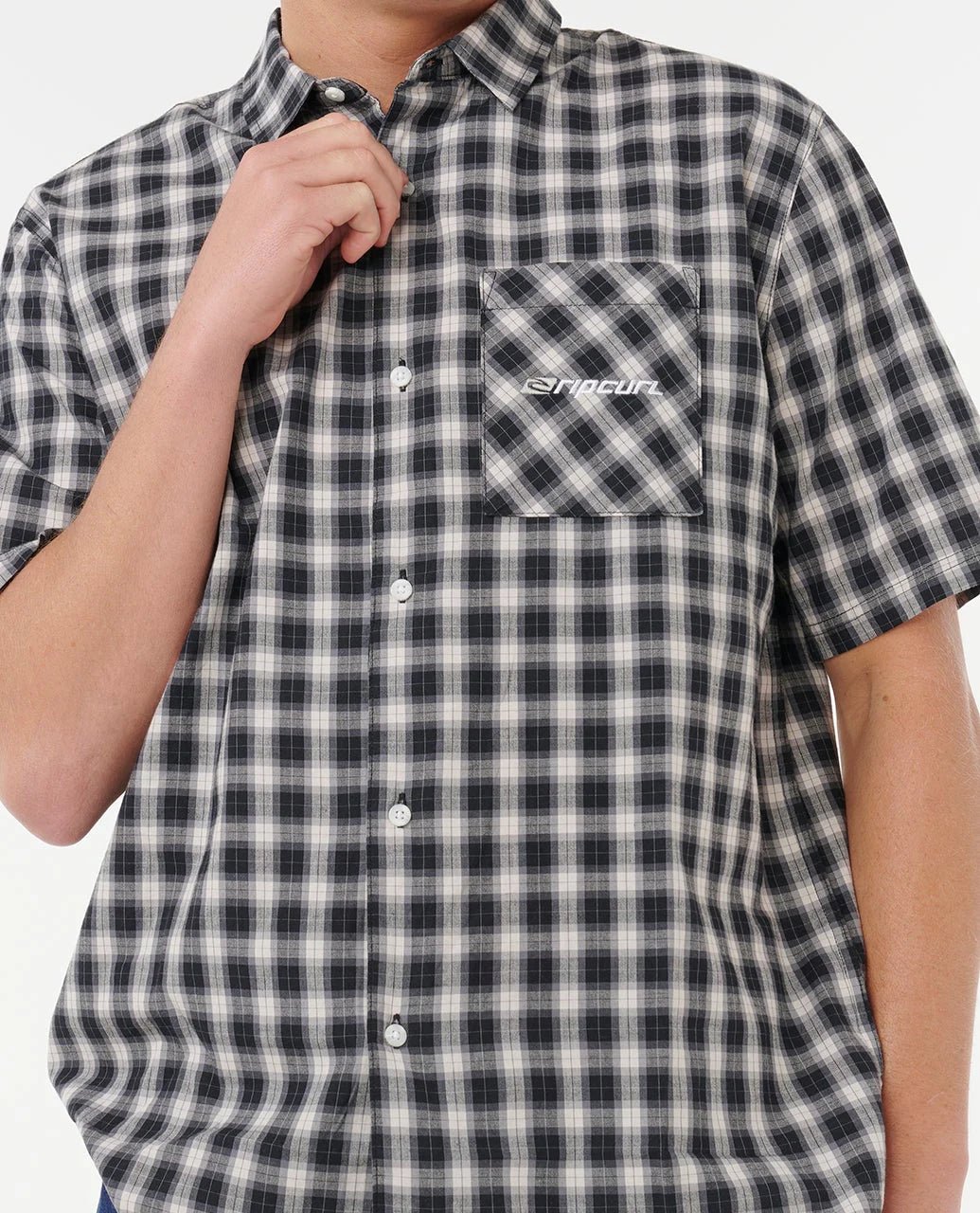 ARCHIVE SCRIPT PLAID S/S SHIRT - Rip Curl05VMSH-BLACK-M