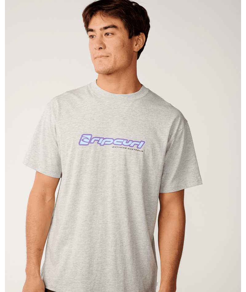 ARCHIVE STACK TEE -Rip Curl16DMTE-GREY MARLE-XS
