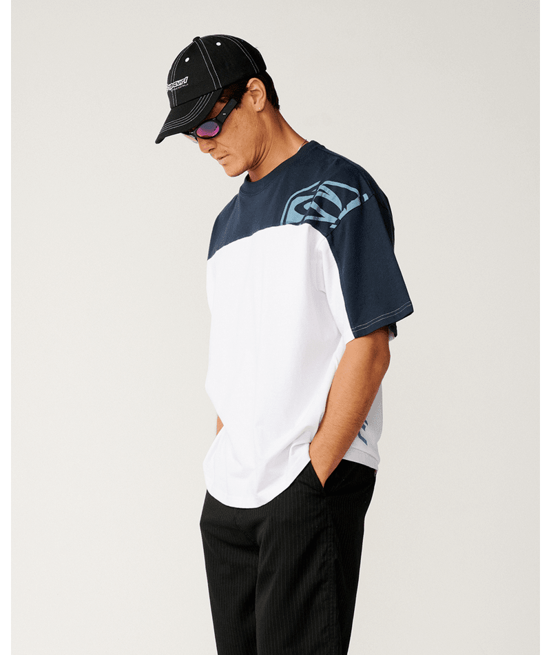 ARCHIVE THRASHED PANEL TEE -Rip Curl12OMTE-WHITE-XS
