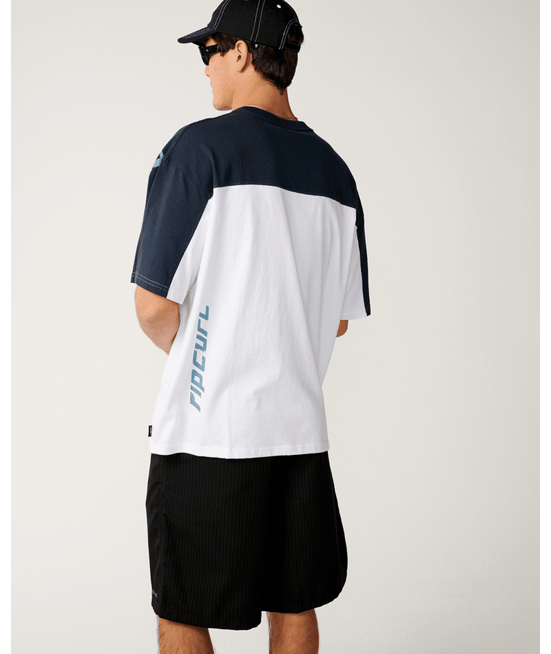ARCHIVE THRASHED PANEL TEE -Rip Curl12OMTE-WHITE-XS