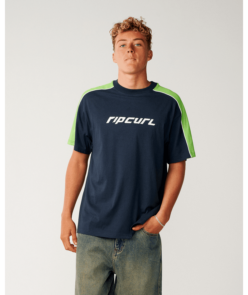 ARCHIVE UP TOP PANEL TEE -Rip Curl129MTE-DARK NAVY-XS