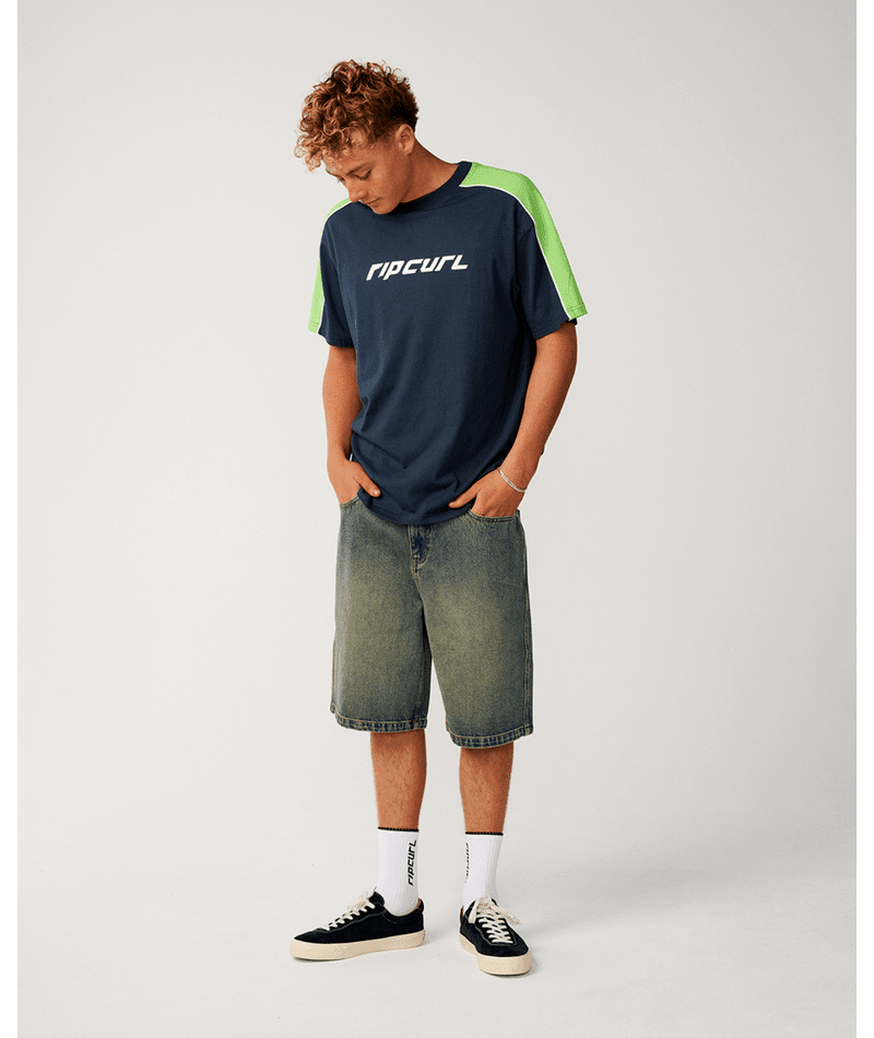 ARCHIVE UP TOP PANEL TEE -Rip Curl129MTE-DARK NAVY-XS