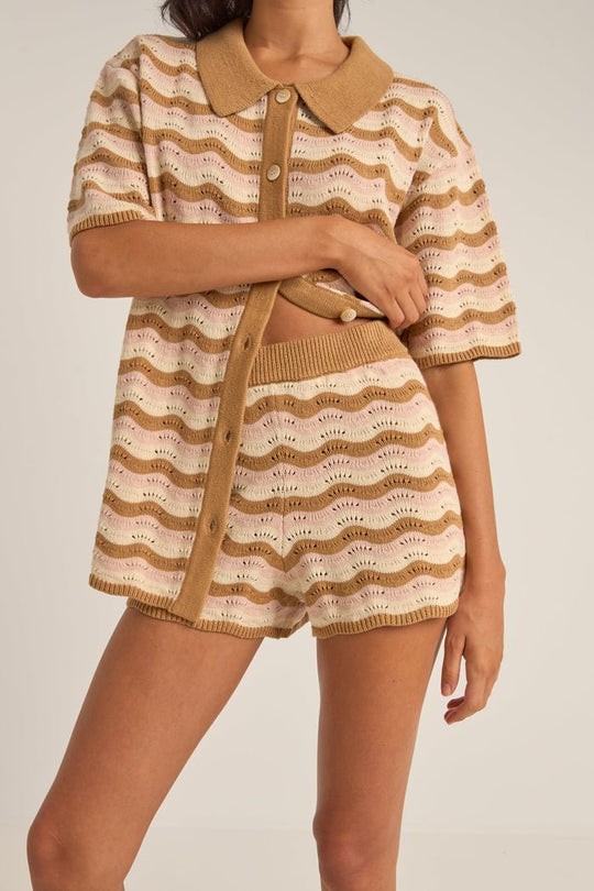 ARIES STRIPE KNIT SHORT