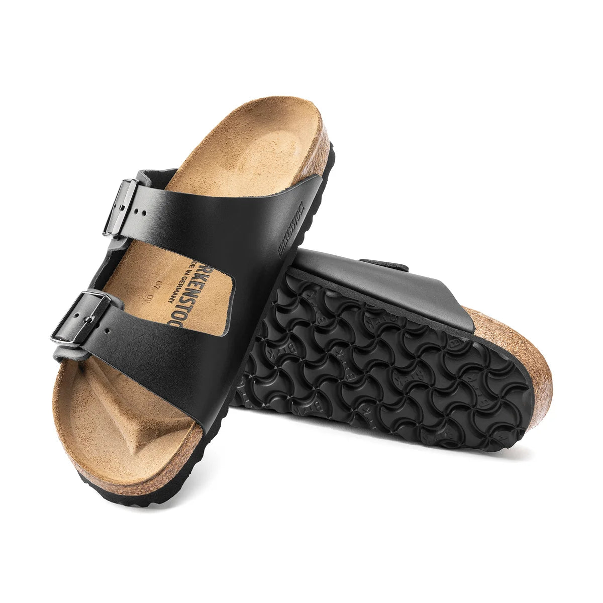 Arizona Black Smooth Leather Narrow
