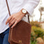 Arrow Leather Watch - Nixon3608700869988 - Gold/White/Saddle