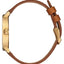 Arrow Leather Watch - Nixon3608700869988 - Gold/White/Saddle
