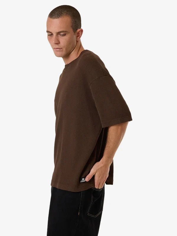 Arts & Industrial Box Fit Oversize Short Tee - Thrillsts24 - 117c - Postal Brown - L