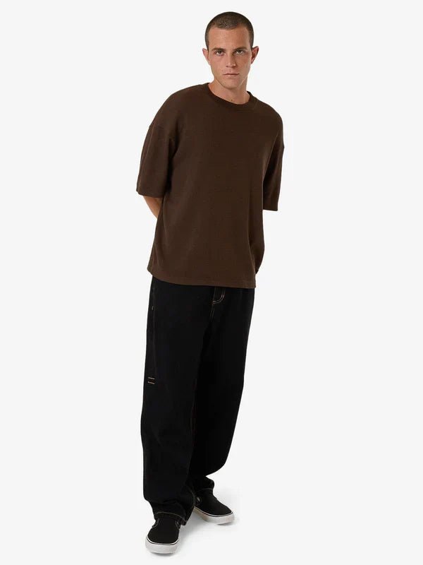 Arts & Industrial Box Fit Oversize Short Tee - Thrillsts24 - 117c - Postal Brown - L