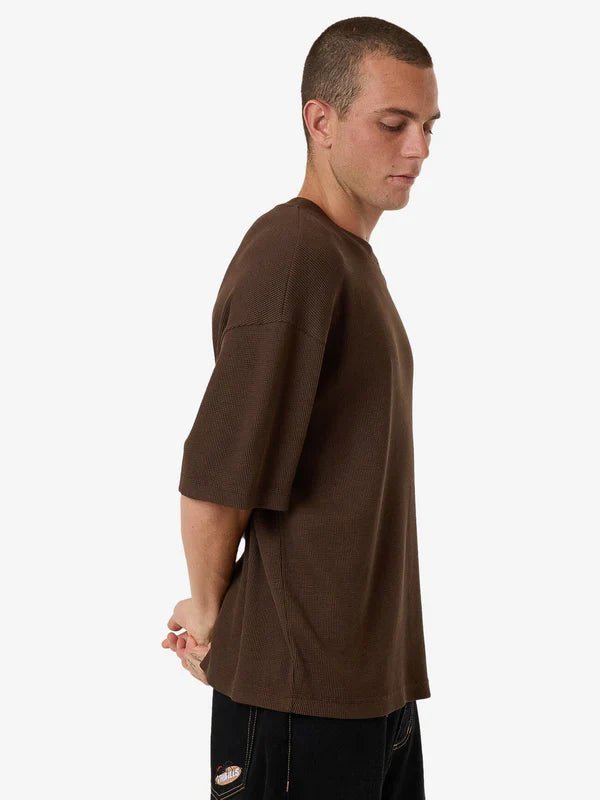 Arts & Industrial Box Fit Oversize Short Tee - Thrillsts24 - 117c - Postal Brown - L