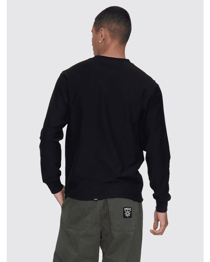 Arts & Industrial Slub Waffle Long Sleeve Tee - ThrillsTA26-165B-Black-S