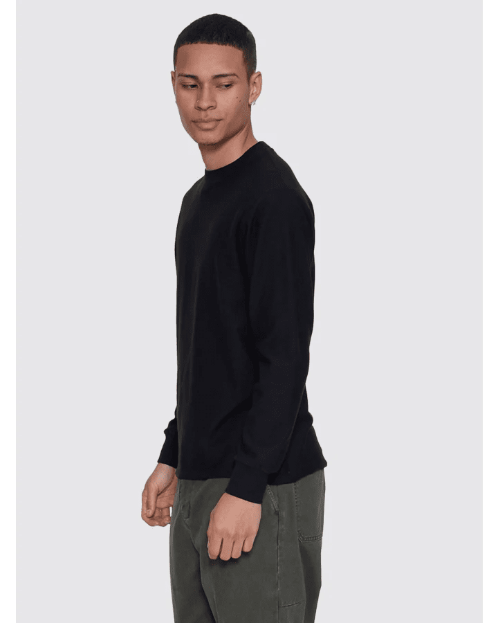 Arts & Industrial Slub Waffle Long Sleeve Tee - ThrillsTA26-165B-Black-S