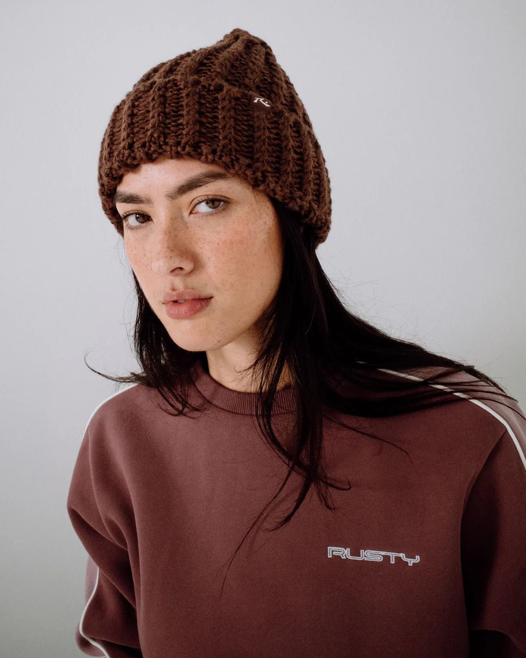 ASPEN CHUNKY BEANIE - RustyHBL0338-PINECONE 1-OSFM