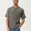 Asta - Seersucker Regular Shirt - AfendsM233257 - STEEL CHECK - S