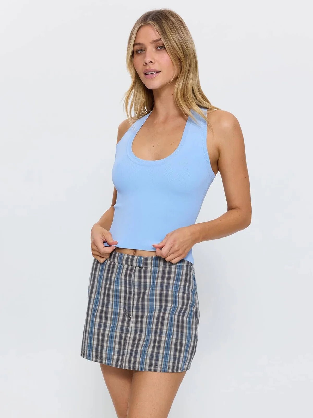 Astra V Neck Tank -ThrillsWTH26-107E-Placid Blue-6