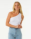 Asymmetrical Ribbed Tank - Rip Curl0BUWTE - 1000 - White - 2XS