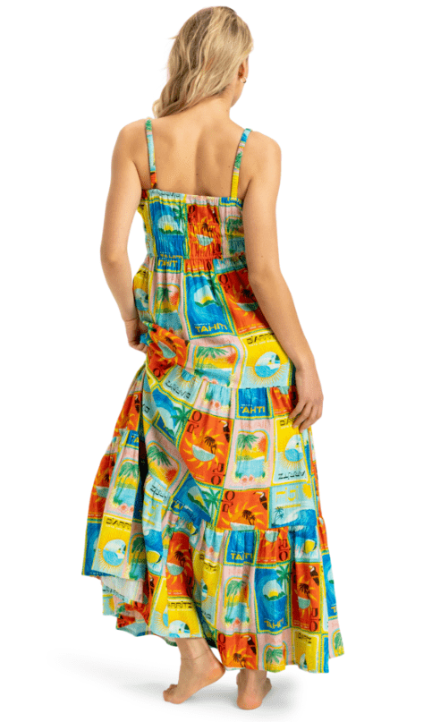 Atlas Sunshine Costline Maxi Womens Dress - RoxyERJWD03892 - XBYR - Atlas Atlas Print - L