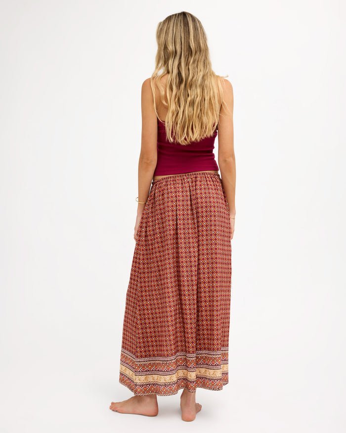 AURORA MAXI SKIRT -RoxyURJWK03060-DUSTY ORANGE-XS