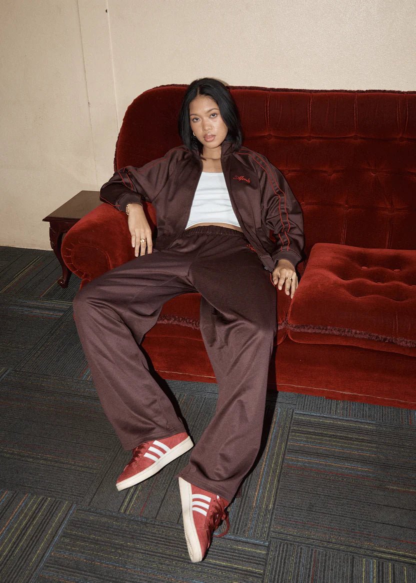 Avenue - Track Pant - AfendsW252402-COFFEE-S