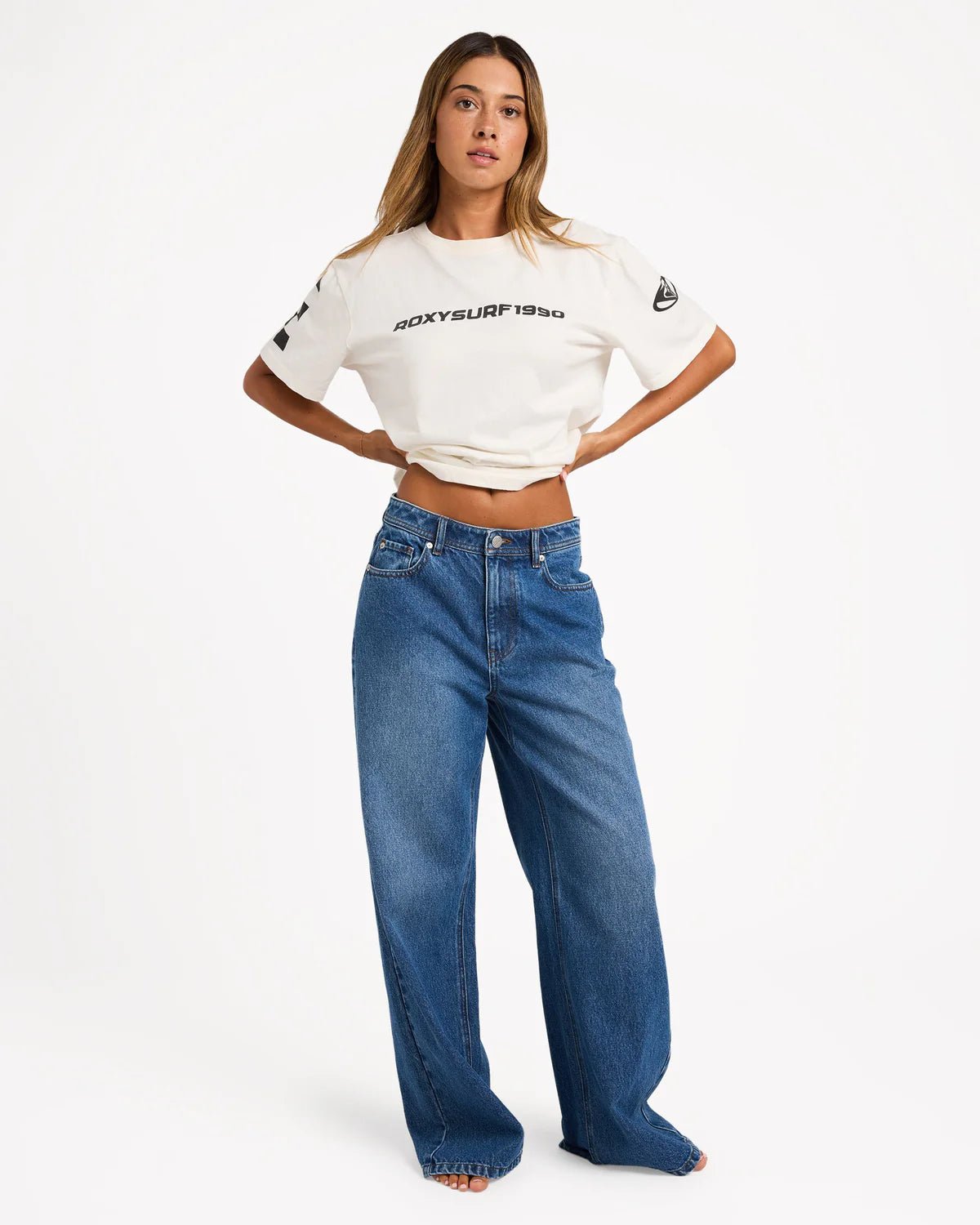 BACKSLIDER DENIM PANT - RoxyURJDP03010-BLUE-24