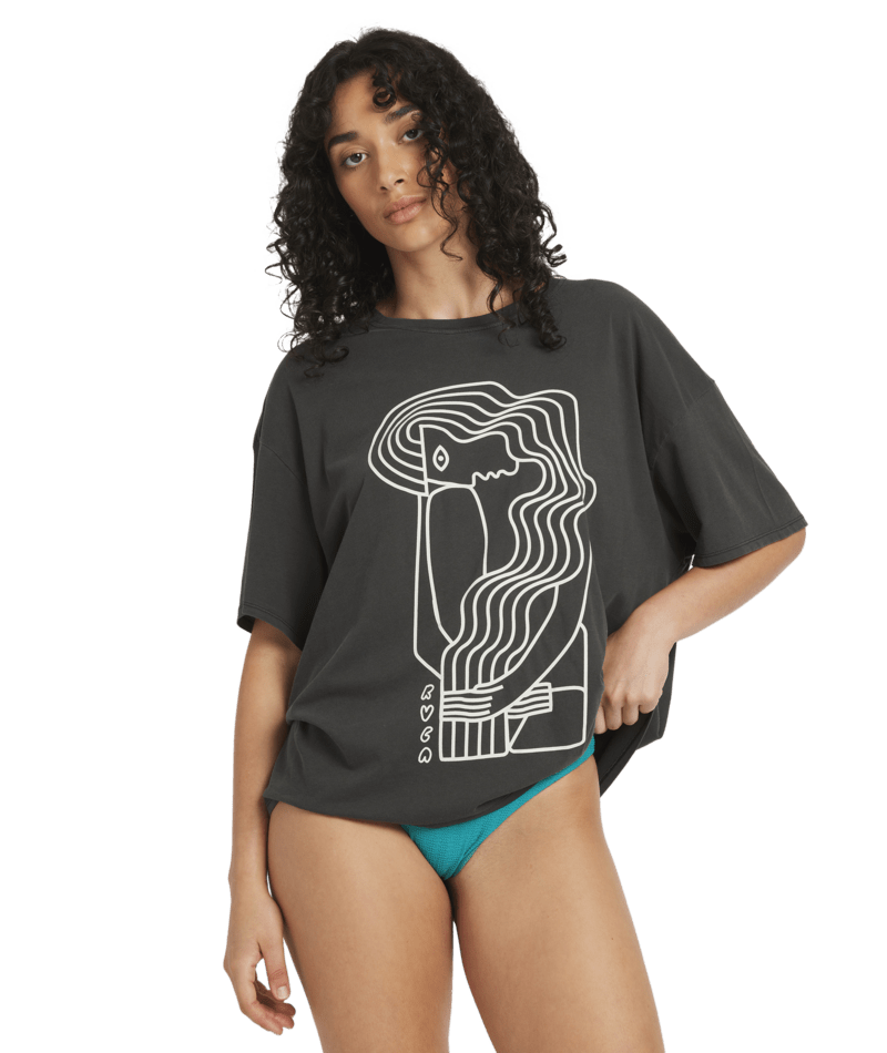 BAGGIE TEE II - RVCA23B354523 - WASHED BLACK - XS/6