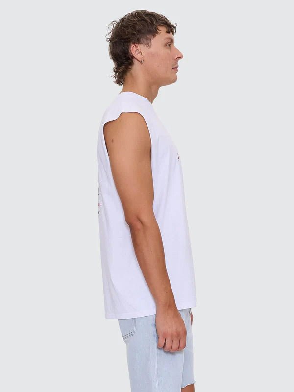 Banquet Merch Fit Muscle Tee - ThrillsTR25-123A-White-S