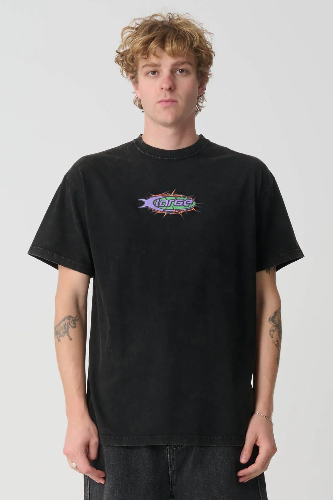 Barbed SS Tee - XlargeXL024S3004 - PGMNT - BLK - Pigment Black - L