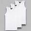 Basic Singlet 3 Pack Classic Rib Singlet - DickiesDM324 - SV04 - White - S