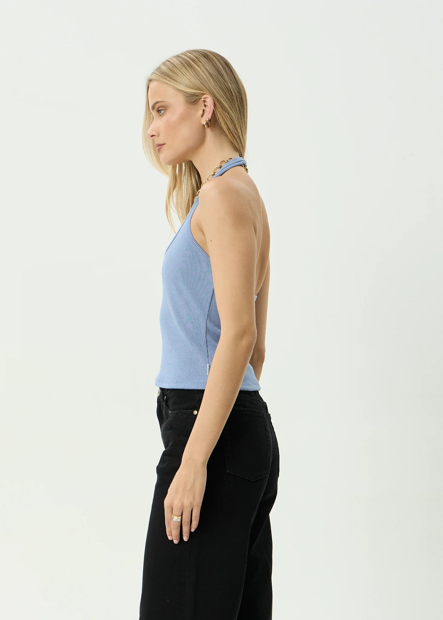 Basis - Organic Rib Halter -AfendsW250098-SLATE BLUE-XS