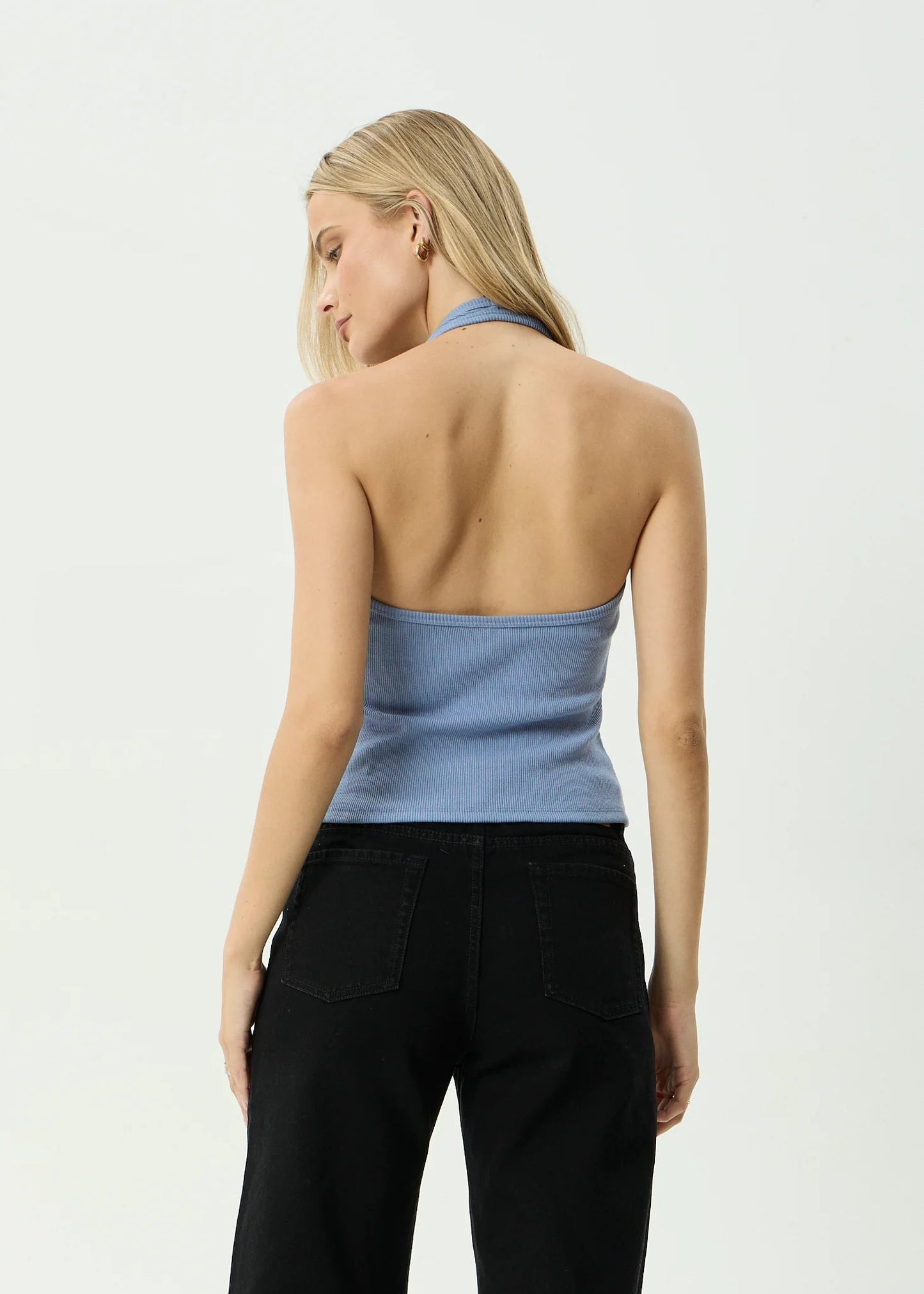 Basis - Organic Rib Halter -AfendsW250098-SLATE BLUE-XS