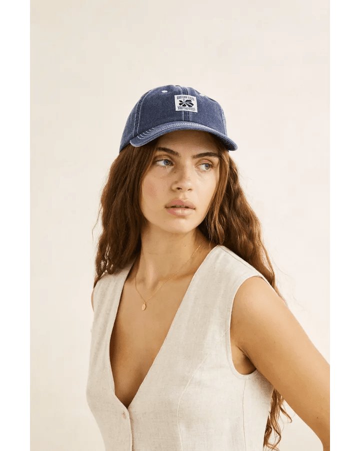 BAYSIDE CAP -Rhythm0726W-HW01-WASHED DARK BLUE-OS
