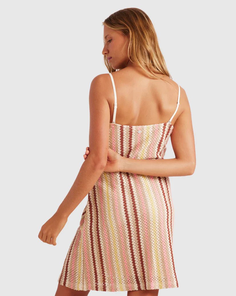 Beach Sounds Dress - RoxyERJKD03505 - TEC2 - Parchment Party Wave - L