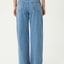 Bella - Denim Wide Leg Baggy Jean - AfendsW250459- Worn Blue-24