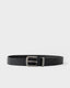 BENT LEATHER BELT -RustyBEM0558-BLACK-S