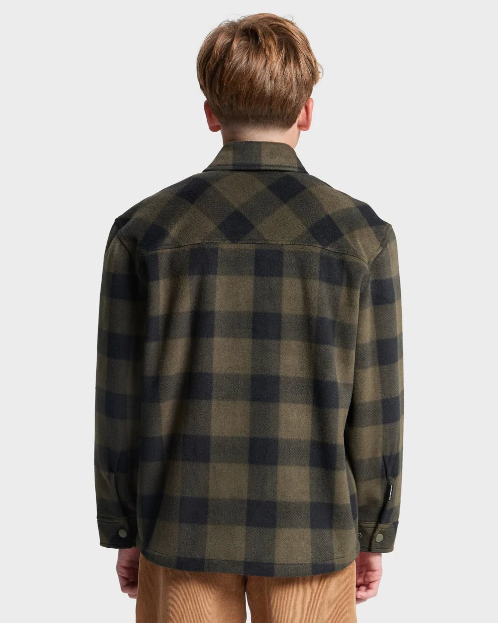 BERING STRAIT CHECK SHIRT YTH - QuiksilverEQBPF03023-BERING STRAIT GRAPE LEAF-XS/8