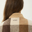 Berlin Check - Reversible Recycled Polar Fleece Jacket - AfendsW262581-ALMOND-XS