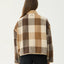 Berlin Check - Reversible Recycled Polar Fleece Jacket - AfendsW262581-ALMOND-XS
