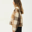 Berlin Check - Reversible Recycled Polar Fleece Jacket - AfendsW262581-ALMOND-XS
