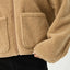 Berlin Check - Reversible Recycled Polar Fleece Jacket - AfendsW262581-ALMOND-XS