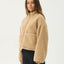 Berlin Check - Reversible Recycled Polar Fleece Jacket - AfendsW262581-ALMOND-XS