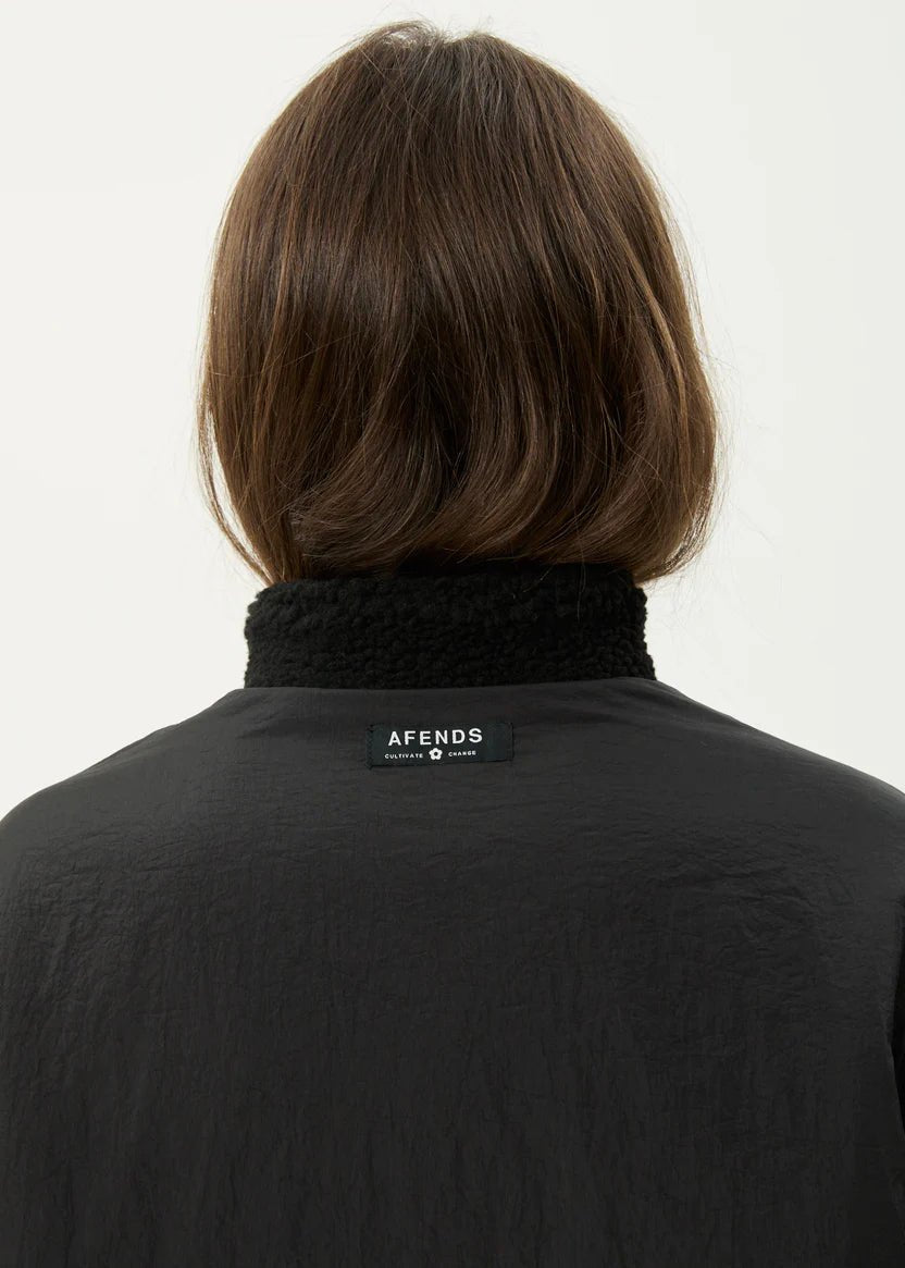 Berlin - Reversible Polar Fleece Jacket - AfendsW242580-BLACK-S