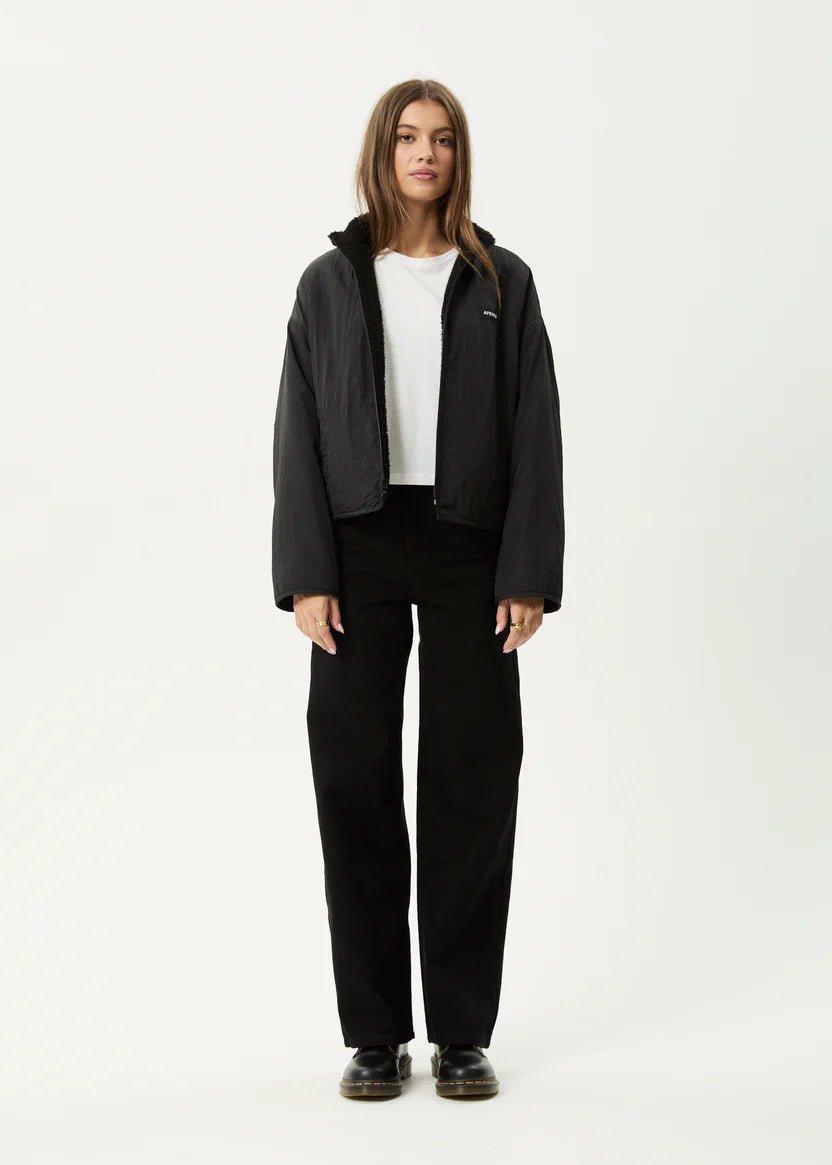 Berlin - Reversible Polar Fleece Jacket - AfendsW242580-BLACK-S