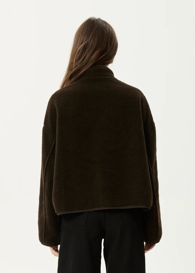 Berlin - Reversible Polar Fleece Jacket - Coffee - AfendsW242580-COF-COFFEE-M