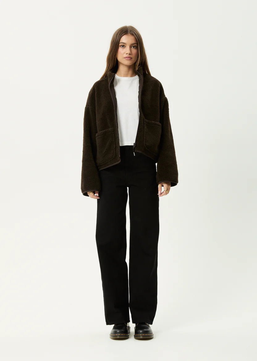 Berlin - Reversible Polar Fleece Jacket - Coffee - AfendsW242580-COF-COFFEE-M