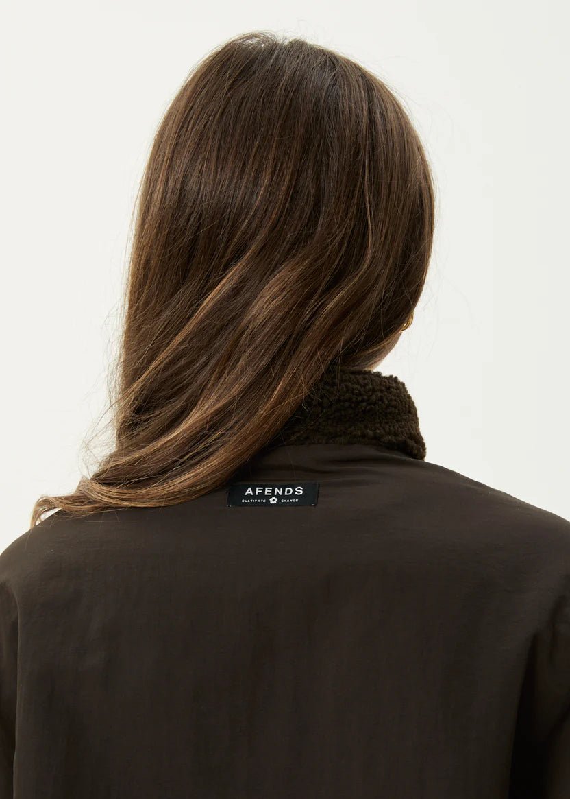 Berlin - Reversible Polar Fleece Jacket - Coffee - AfendsW242580-COF-COFFEE-M