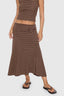 Best Of Luck Sienna Midi Skirt -ThrillsWTH26-308COC-Cocoa-6