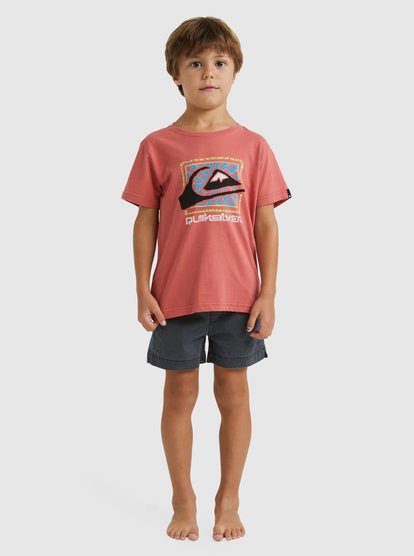 Big Action Boy SS - Quiksilveruqkzt03375 - mmz0 - Mineral Red - 2