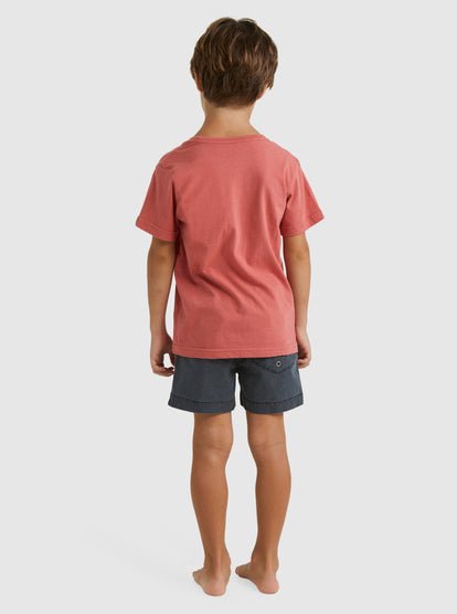 Big Action Boy SS - Quiksilveruqkzt03375 - mmz0 - Mineral Red - 2